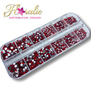 Lot de strass rouge (9)