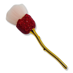 Pinceau fleur brillant rouge