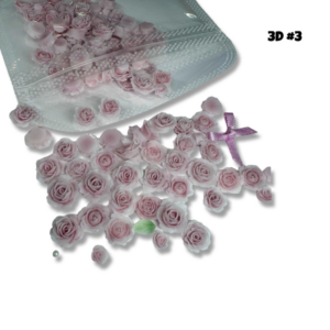 Fleur 3d nail art #3