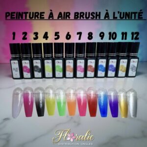 Peinture à air brush a l'unité #1 à #12