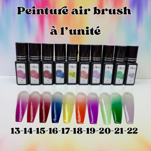 Peinture à air brush a l'unité #13 à #22